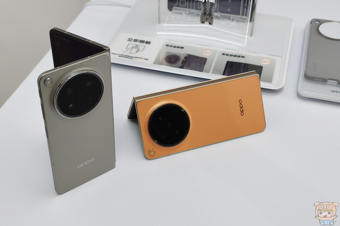 OPPO Find N6 三鏡頭影像系統特寫,包含 2 億畫素主鏡頭與哈蘇標誌細節。