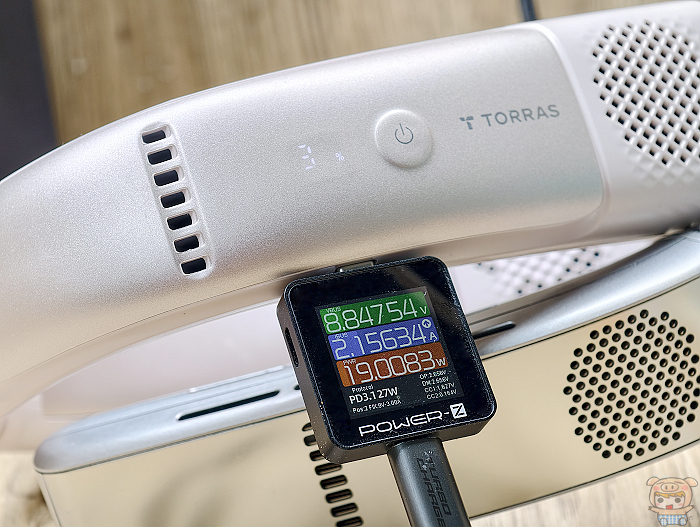 實測 TORRAS COOLiFY 2S Pro 充電功率可達 19W 快充