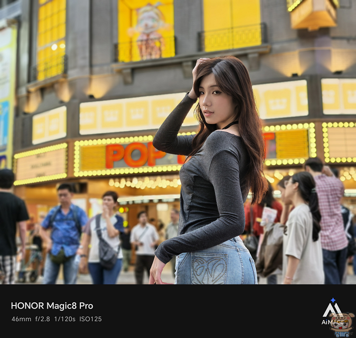 HONOR Magic8 Pro 人像模式在背光環境的拍攝效果