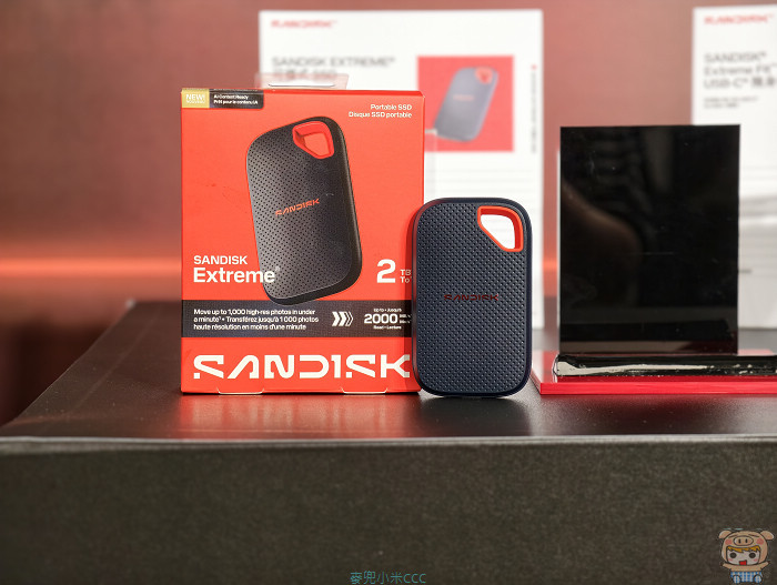 SanDisk Extreme、2TB、外接式行動固態硬碟