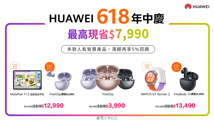 華為推出HUAWEI WATCH GT Runner 2賽道傳奇版聯名限量專業跑錶