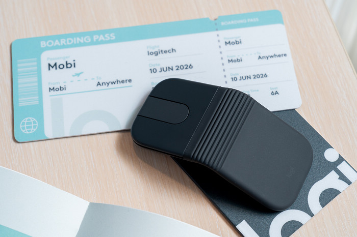 羅技 Mobi 無線摺疊滑鼠收納與攜帶情境