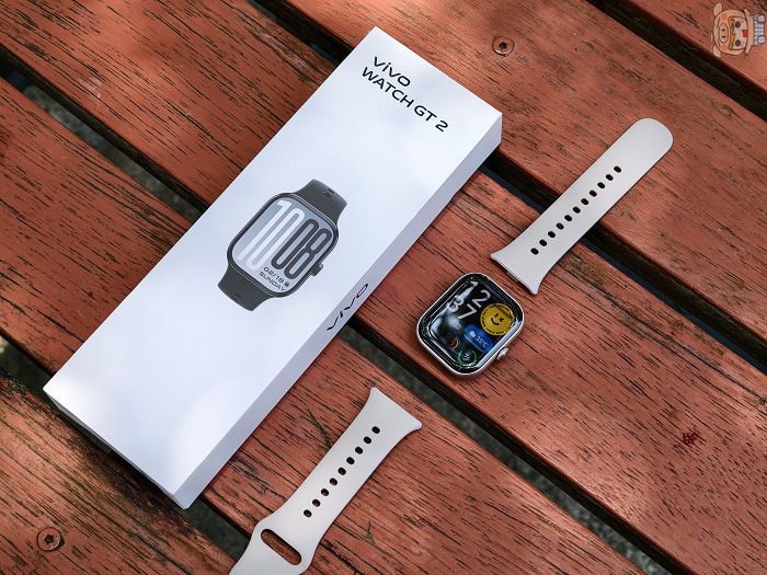 vivo WATCH GT 2 智慧手錶配置 2.07 吋大螢幕的正面外觀特寫