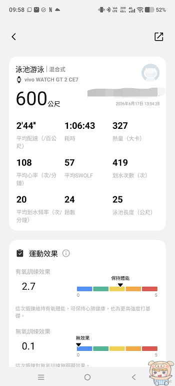 Origin 健康 App 內單次戶外跑步的詳細配速、時長與心率區間圖表