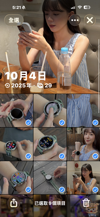 從 iPhone 相簿選取欲備份之照片與影片檔案教學