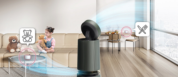 淨化效果再升級~  LG PuriCare 360°空氣清淨