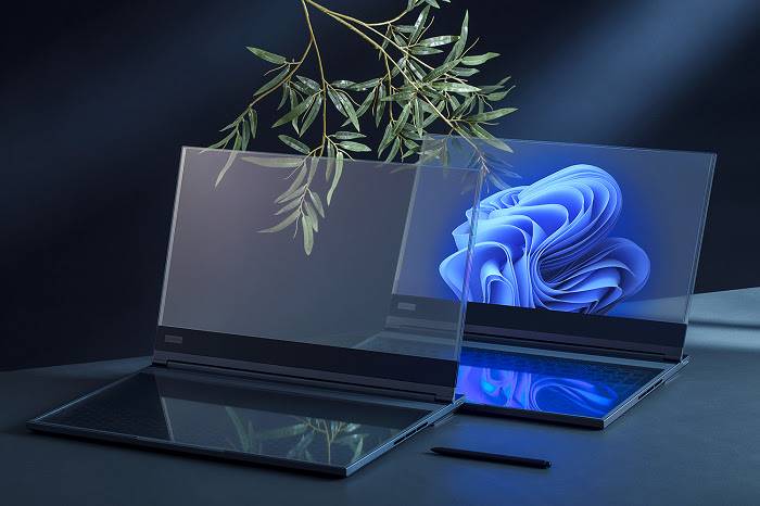 nEO_IMG_【新聞照片1】MWC 2024劃時代新產品！ ThinkBook 透明螢幕概念筆電登場。.jpg