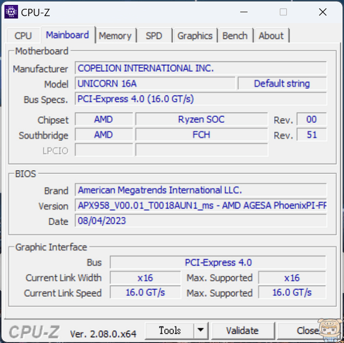CJSCOPE UNICORN 16A AMD 2023 最