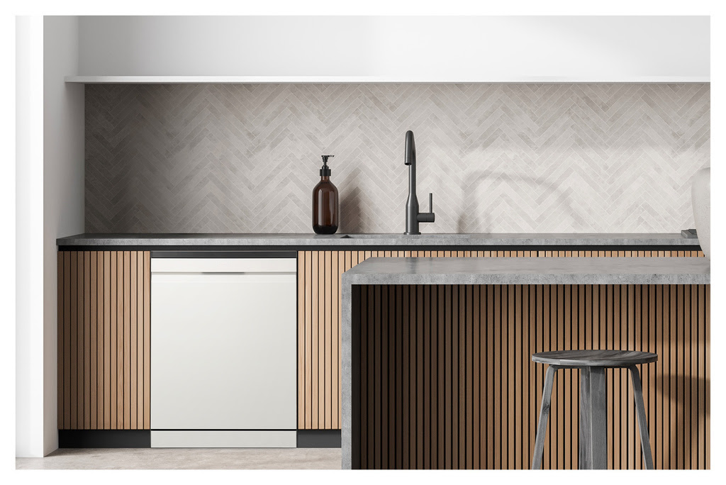 【新聞圖片1】LG QuadWash Steam 四方洗蒸氣洗碗機推出Objet Collection 雪霧白新色(DFB335HE)，時尚設計完美融入廚房空間.jpg