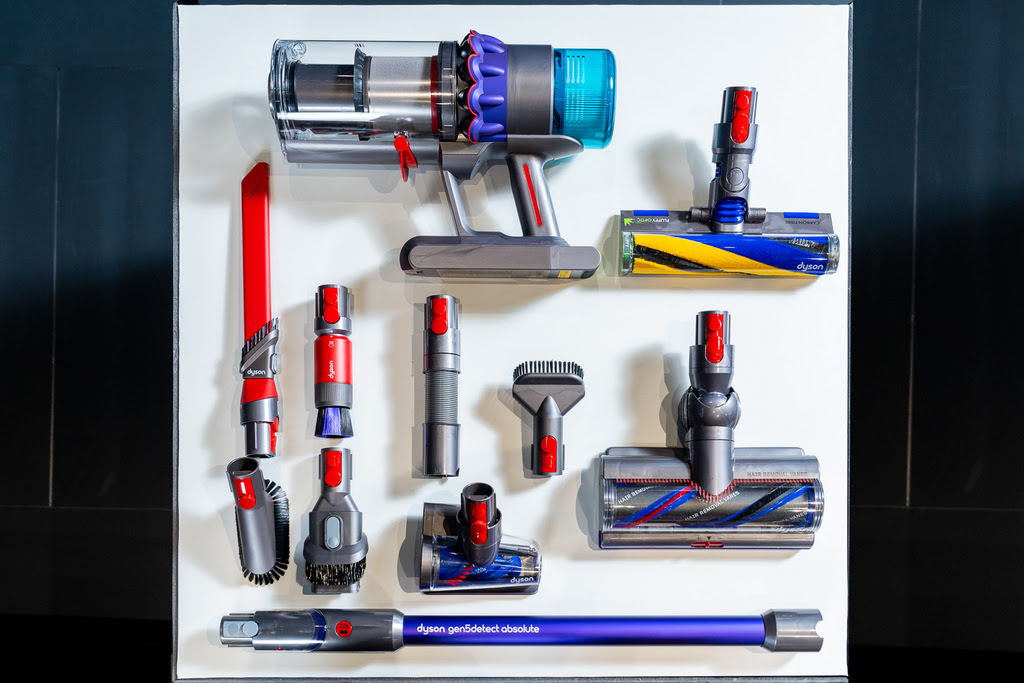 Dyson G5Detect無線吸塵器搭配多款吸頭，能夠全方位實現用戶的全室深層清潔需求.jpg