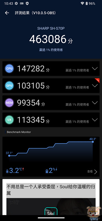 影音效能出色，大螢幕 SHARP AQUOS sense7 