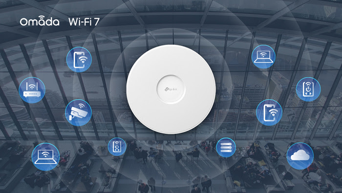 nEO_IMG_【新聞圖片】TP-Link Omada 系列支援整合Wi-Fi 7產品，滿足企業不論在使用Wi-Fi 7設備、影音串流或是NAS資料儲存等大型流量需求時傳輸不塞車。.jpg