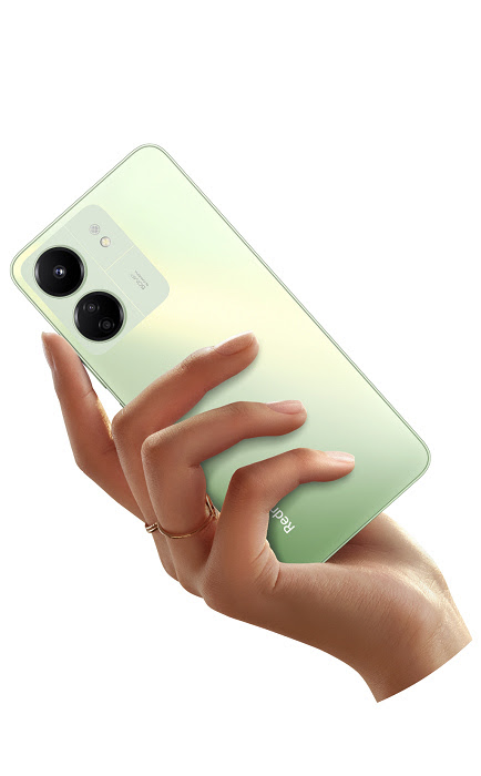 nEO_IMG_05. Redmi 13C 為8.09 mm的超薄機身、192公克超輕重量，機身側面更配備指紋解鎖，只要拿起手機、輕摸側邊就能輕鬆解鎖，方便又快速。.jpg